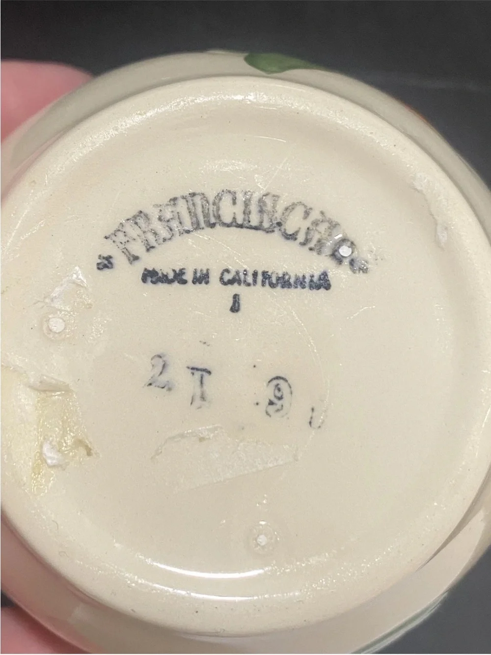 Early Franciscan Ware Apple Creamer Pitcher Made In California Backstamp USA